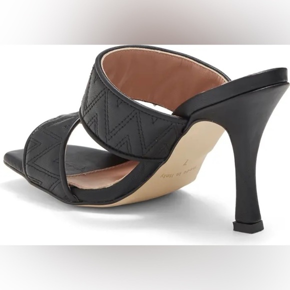 NEW Mario Valentino Black Jackie Slide Sandal Size 7 - Picture 3 of 10